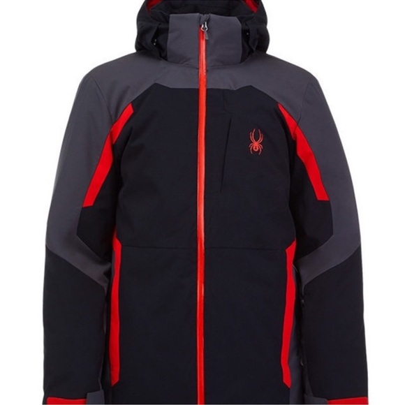 Spyder Guardian Ski Snow Jacket Coat in Black - Picture 2 of 6